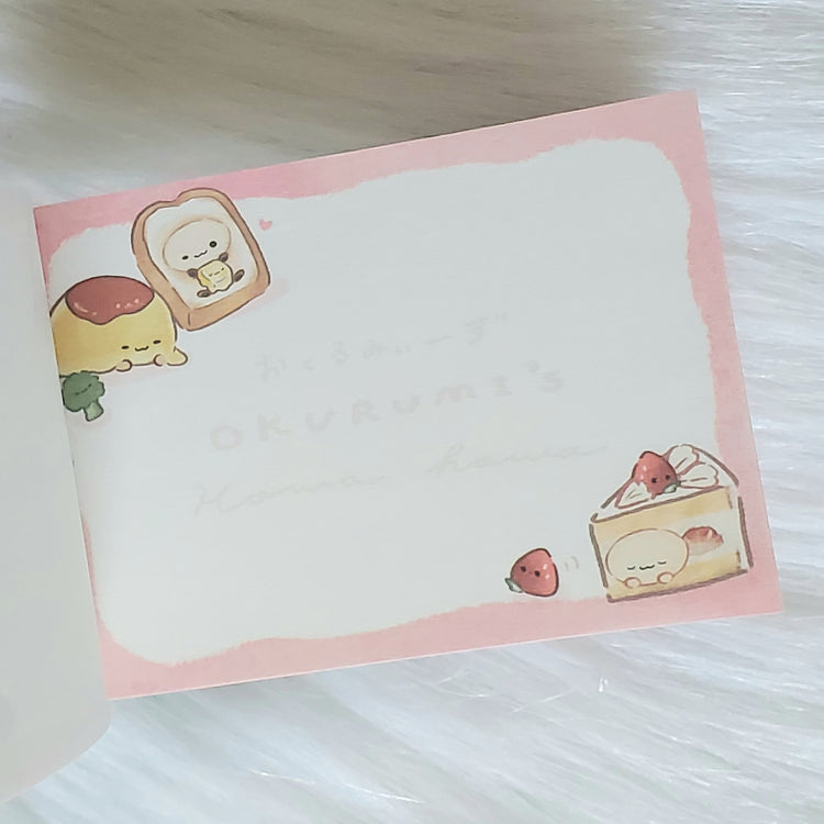 Food With Faces Okurumi's Crux Mini Memo Pad Stationery Collectible Gifts
