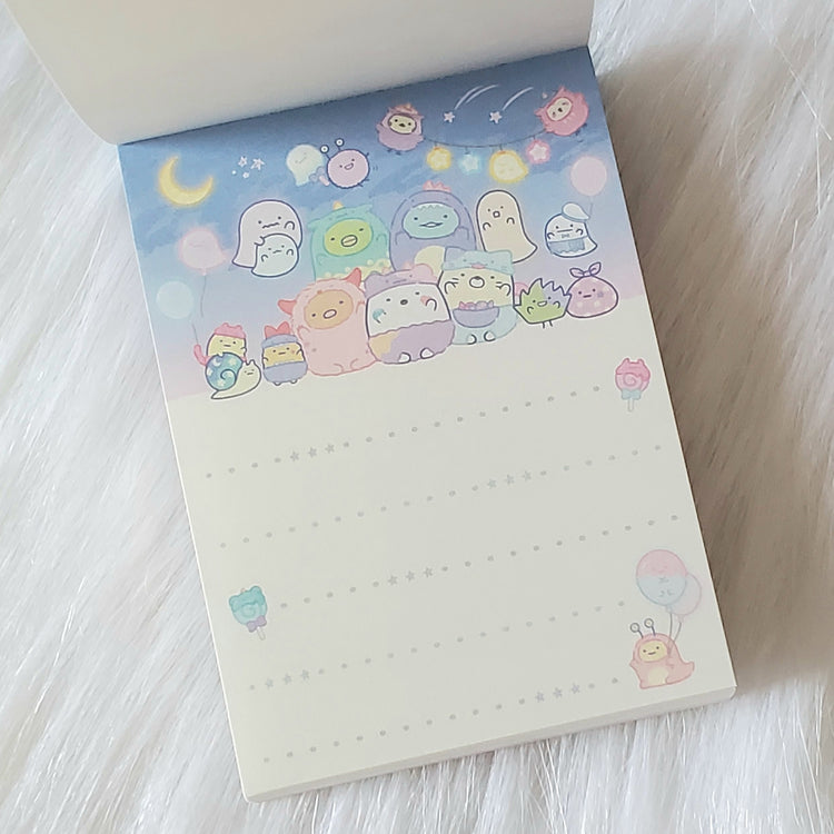 Sumikko Gurashi Obake Ghosts Halloween Mini Memo Pad Stationery Collectible