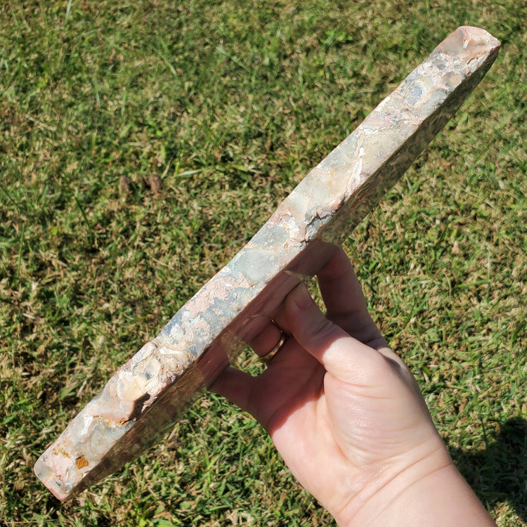 Pink Amethyst Slab Slice Crystals Minerals Unicorn Shaped Collectible