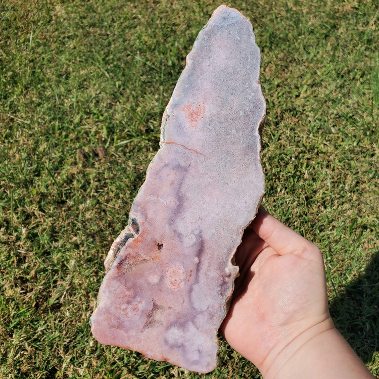 Pink Amethyst Slab Slice Crystals Minerals Unicorn Shaped Collectible