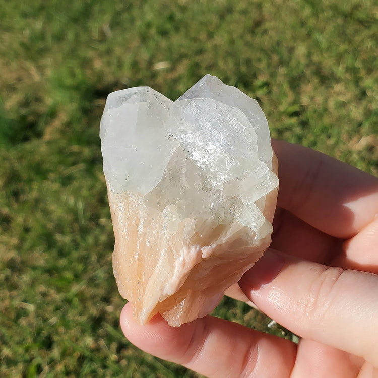 Apophyllite Stilbite Crystals Minerals Stones Natural Specimen Collectible