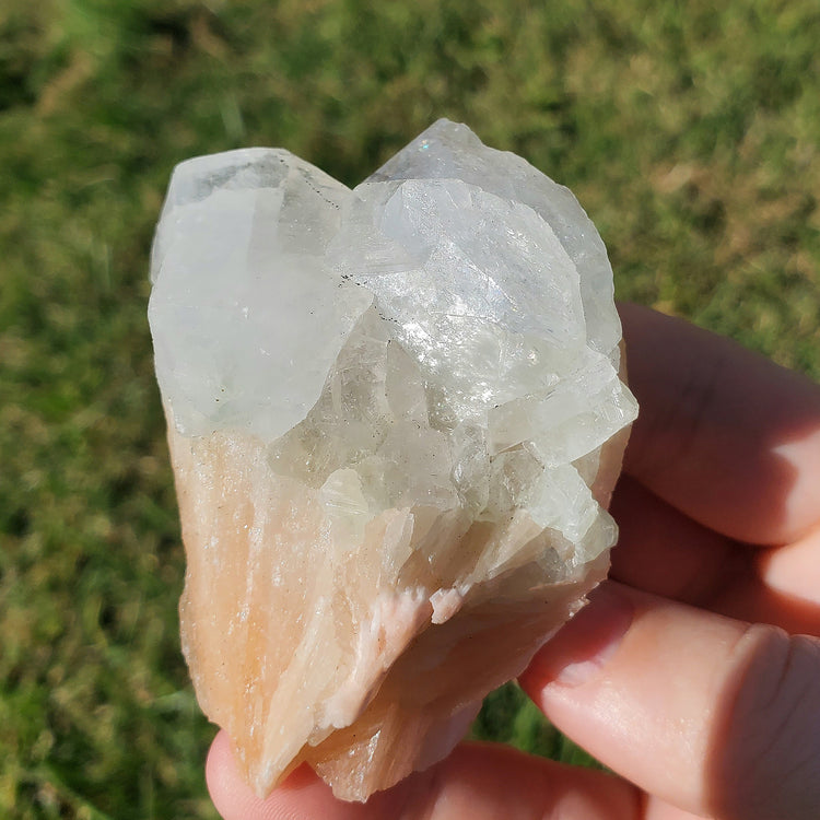 Apophyllite Stilbite Crystals Minerals Stones Natural Specimen Collectible