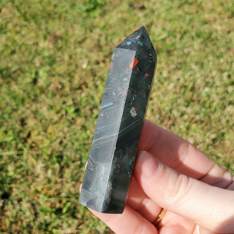 Bloodstone Tower Crystals Minerals Stones Natural Collectible