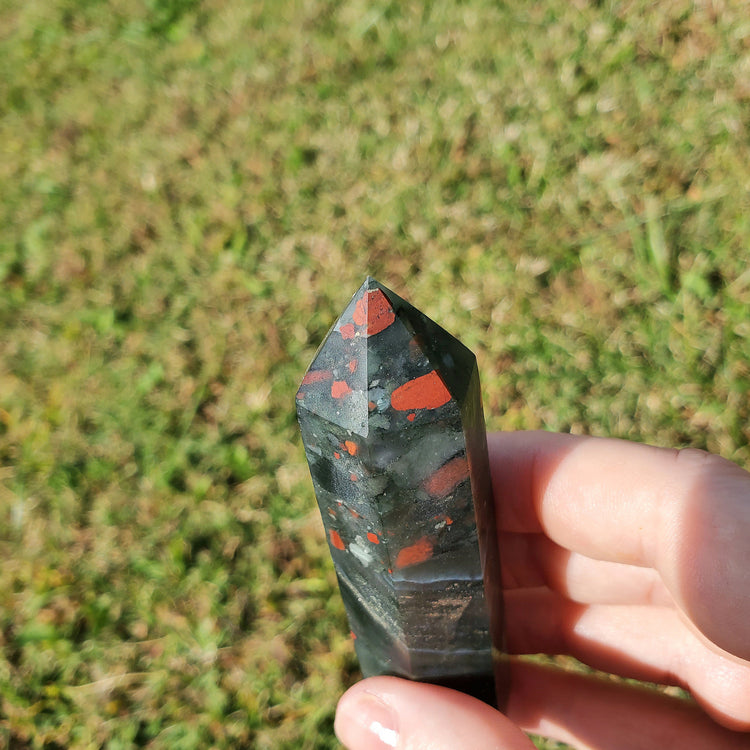Bloodstone Tower Crystals Minerals Stones Natural Collectible