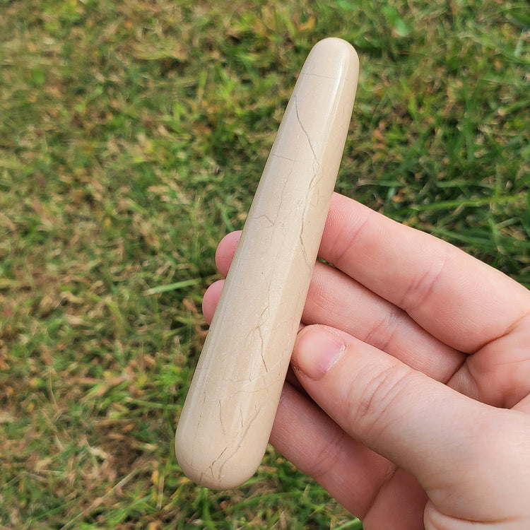 Jasper Massage Wand for Massage Therapy Crystal Healing Acupressure Reiki Energy Body Work