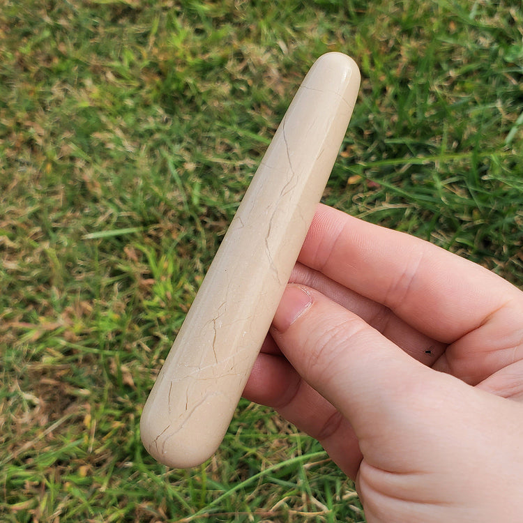 Jasper Massage Wand for Massage Therapy Crystal Healing Acupressure Reiki Energy Body Work