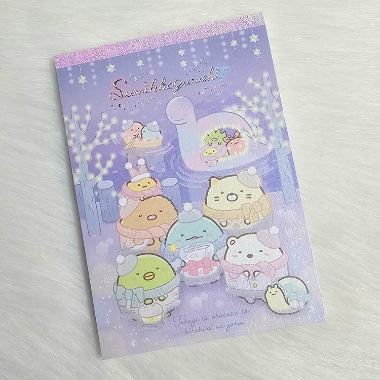 San-x Sumikko Gurashi Sparkling Lights Large Memo Pad Kawaii Japan