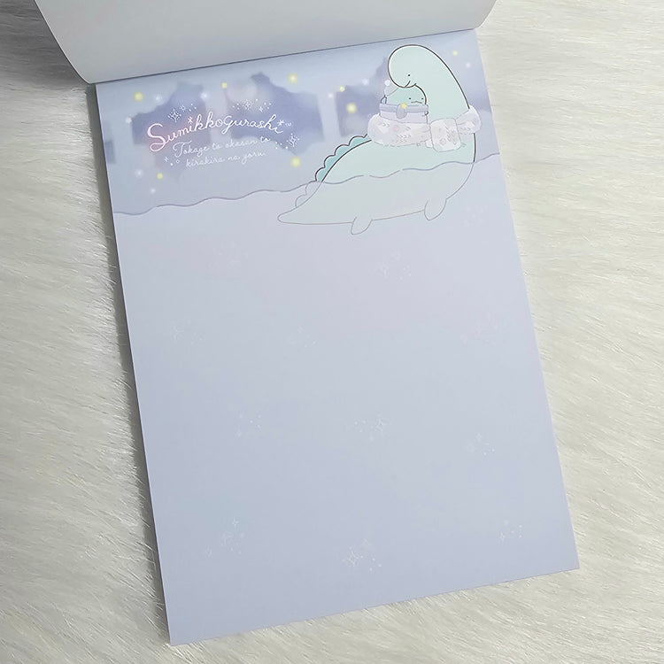 San-x Sumikko Gurashi Sparkling Lights Large Memo Pad Kawaii Japan