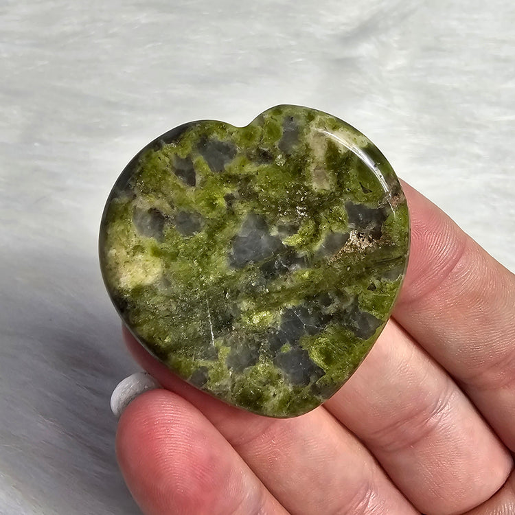 Unakite Worry Pocket Stone Crystals BONUS Info Card Gifts