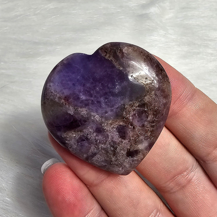 Dream Amethyst Chevron Worry Pocket Stone BONUS Info Card Gifts
