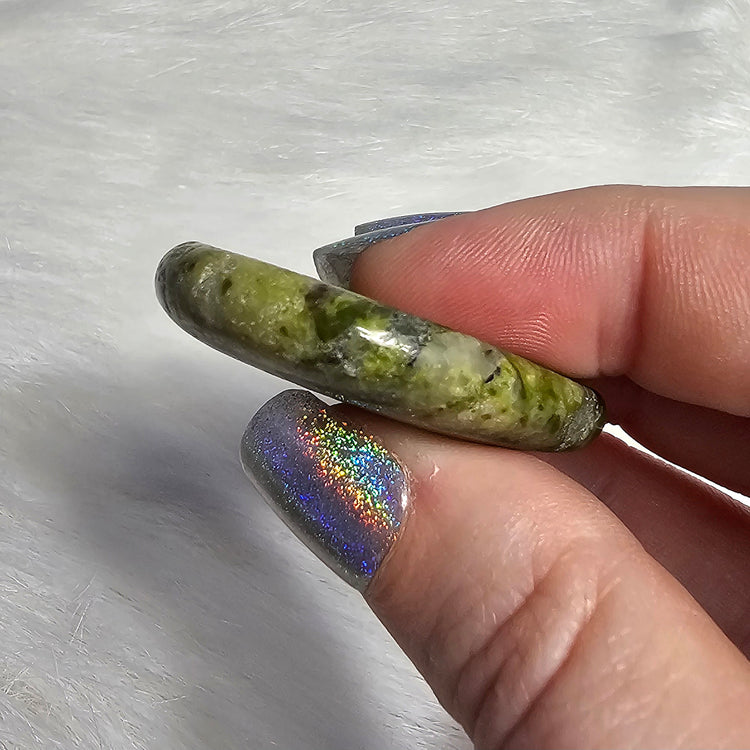 Unakite Worry Pocket Stone Crystals BONUS Info Card Gifts