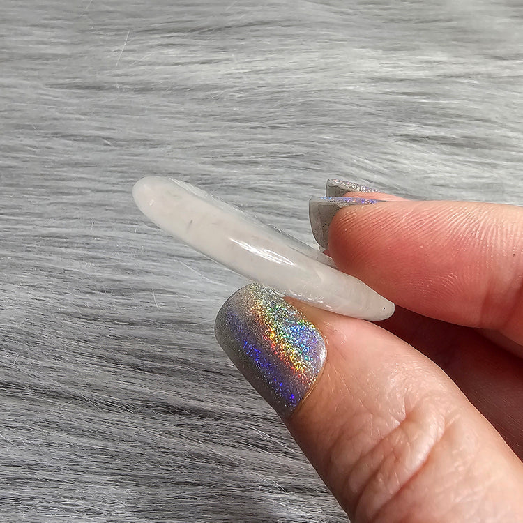 Clear Quartz Worry Pocket Stone Crystal BONUS Info Card Gifts