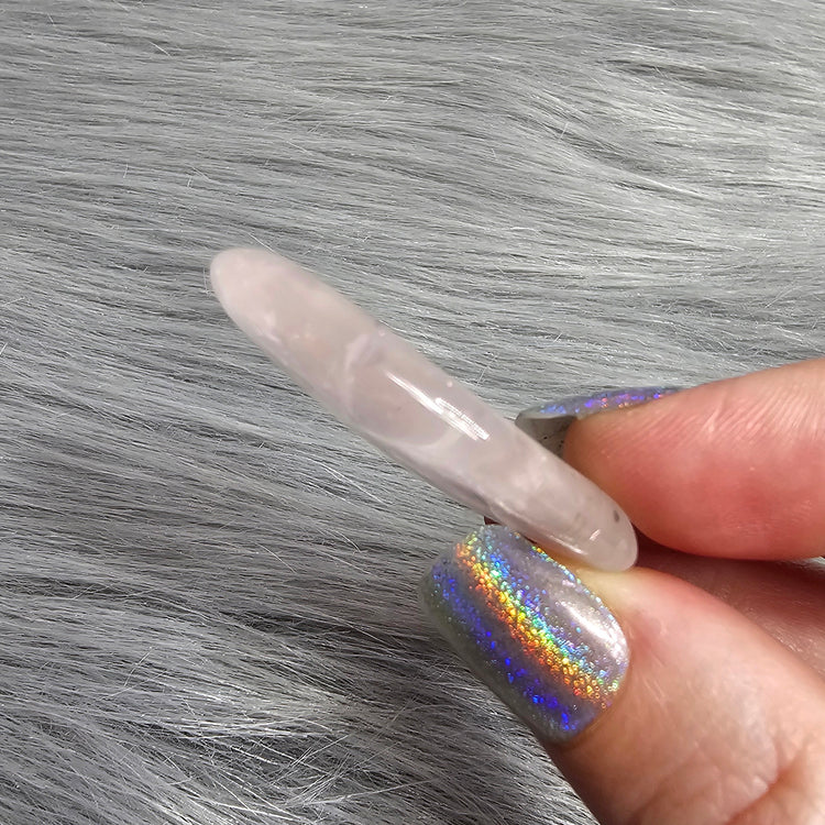 Rose Quartz Worry Pocket Stone Crystals BONUS INFO Card Gifts