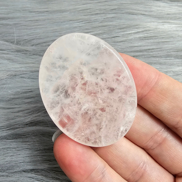 Rose Quartz Worry Pocket Stone Crystals BONUS INFO Card Gifts