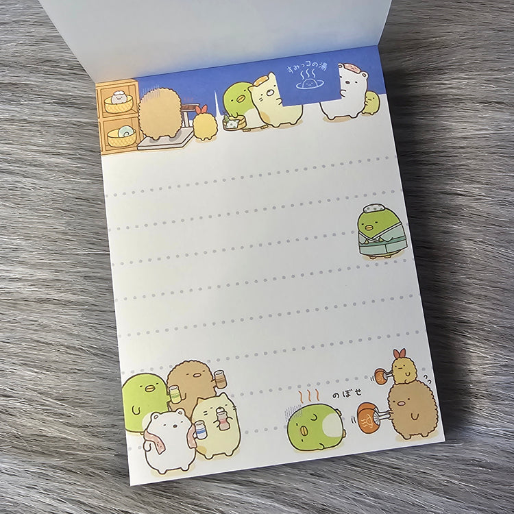 Sumikko Gurashi Hot Spring Mini Memo Pad Stationery Collectible Gifts