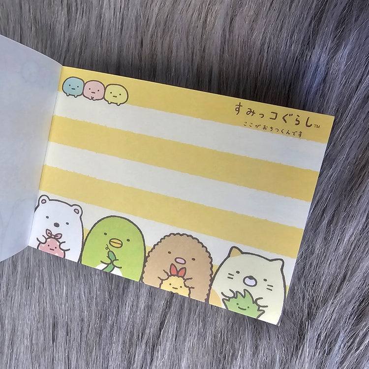 Sumikko Gurashi Friends Mini Memo Pad Stationery Collectible Gifts