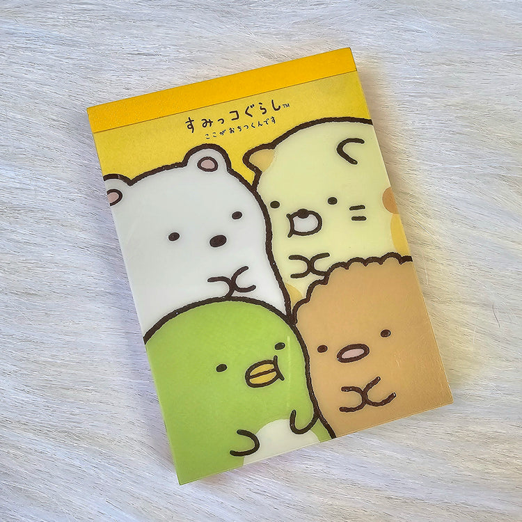 San-x Sumikko Gurashi Mini Memo Pad Kawaii Stationery Notepad Used