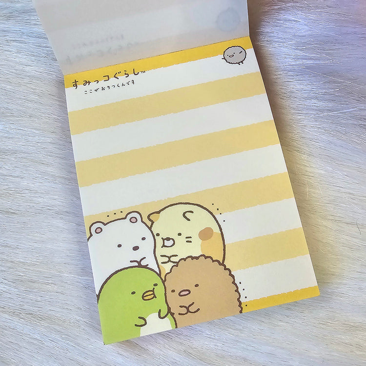 San-x Sumikko Gurashi Mini Memo Pad Kawaii Stationery Notepad Used