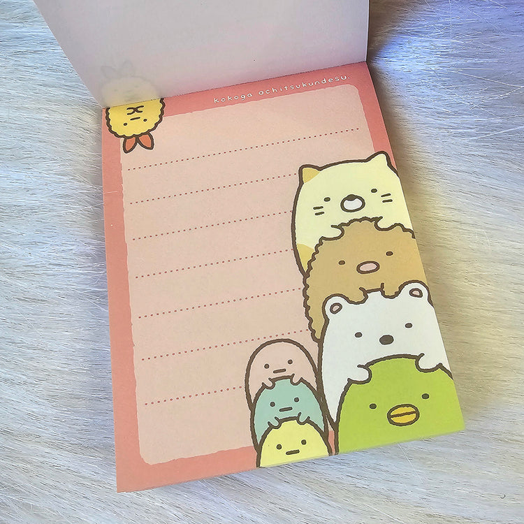 San-x Sumikko Gurashi Mini Memo Pad Kawaii Stationery Notepad Used