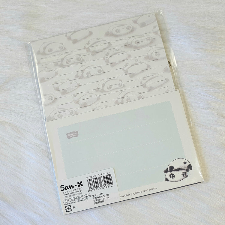 Tare Panda San-x Letter Set Kawaii Stationery 2014