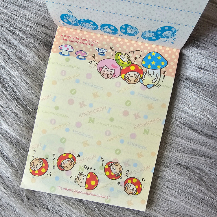 San-x Kinokoron Mushroom Kawaii Memo Pad Stationery Collectible Gifts