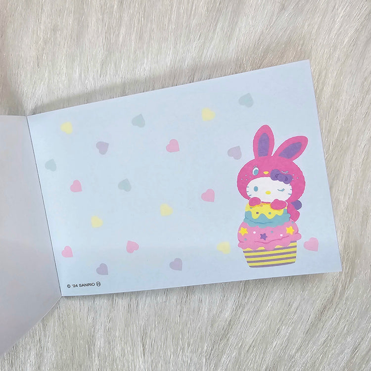 Colorful Bunny Mini Memo Pad Stationery Collectible Gifts Deadstock