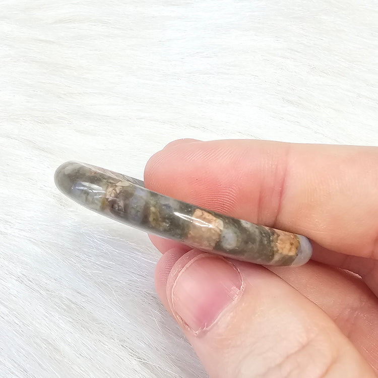 Que Sera Handcrafted Thumb Pocket Worry Stone Anxiety Relief Comfort Gifts BONUS Info Card