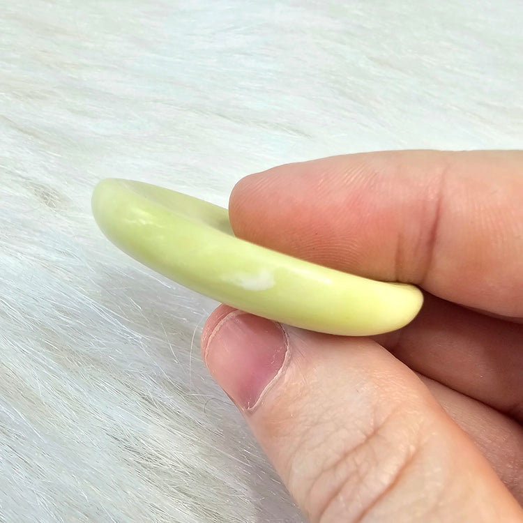 Serpentine Natural Worry Stone Handcrafted Thumb Pocket Stone Anxiety Relief Comfort Gifts BONUS Info Card