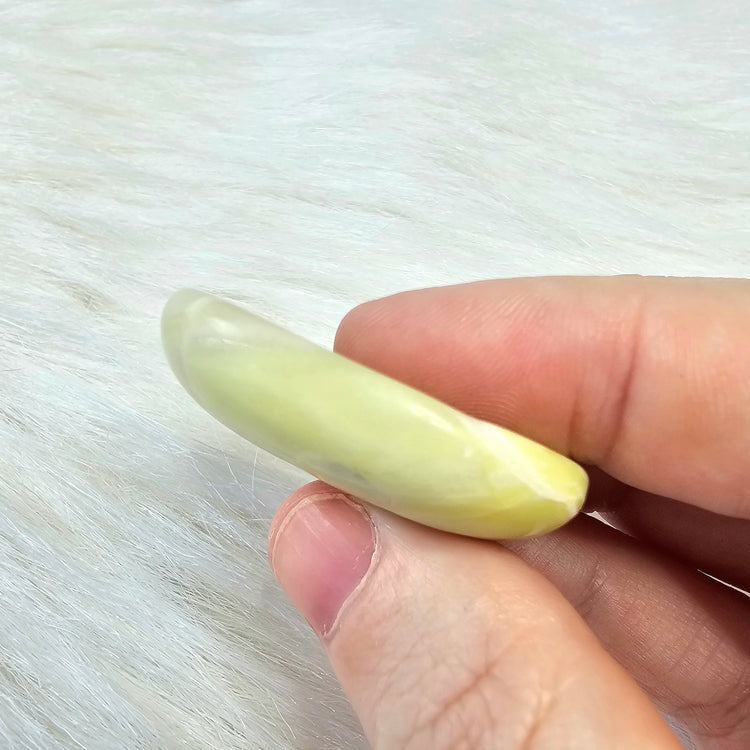 Serpentine Natural Worry Stone Handcrafted Thumb Pocket Stone Anxiety Relief Comfort Gifts BONUS Info Card