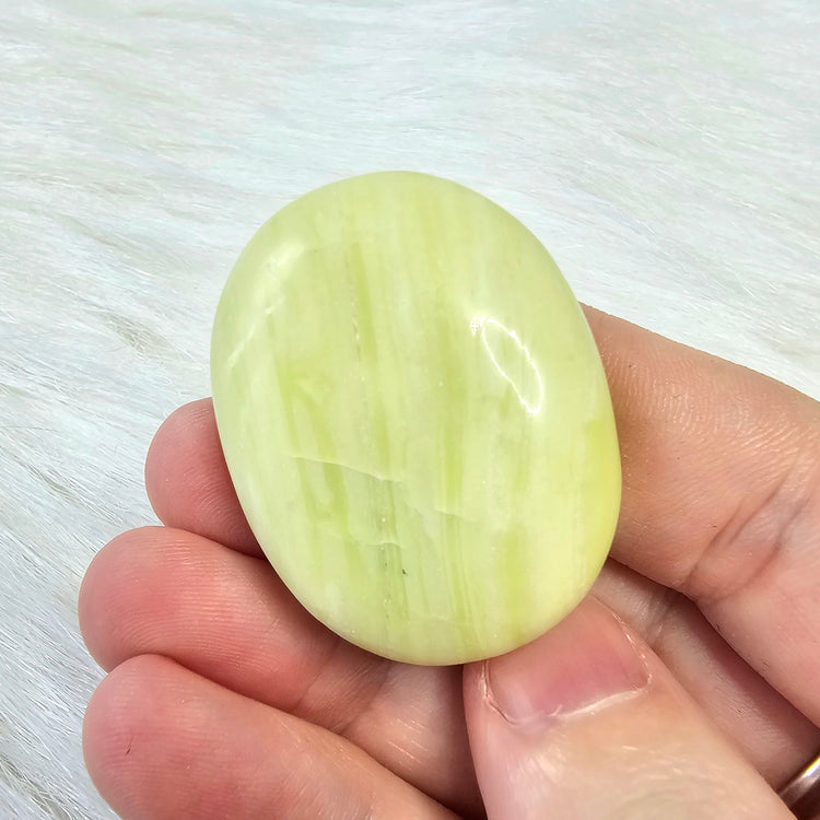 Serpentine Natural Worry Stone Handcrafted Thumb Pocket Stone Anxiety Relief Comfort Gifts BONUS Info Card