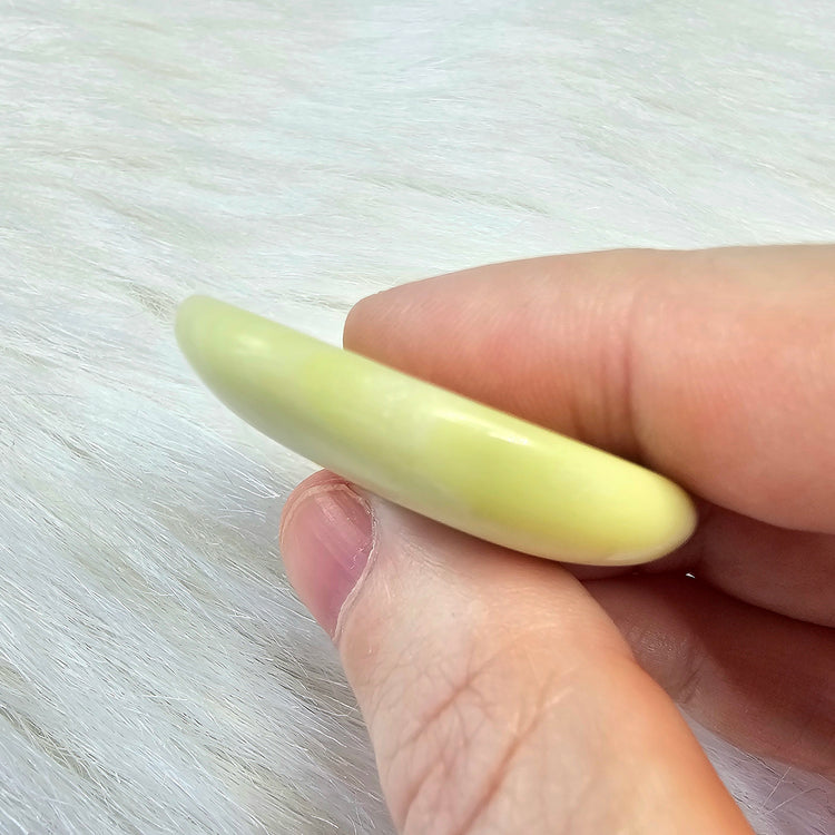 Serpentine Natural Worry Stone Handcrafted Thumb Pocket Stone Anxiety Relief Comfort Gifts BONUS Info Card