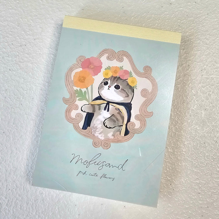 Mofusand Flowers Mini Memo Pad Stationery Collectible Gifts