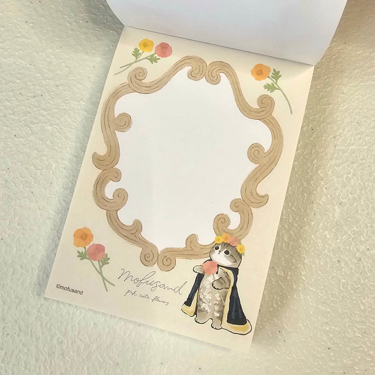 Mofusand Flowers Mini Memo Pad Stationery Collectible Gifts