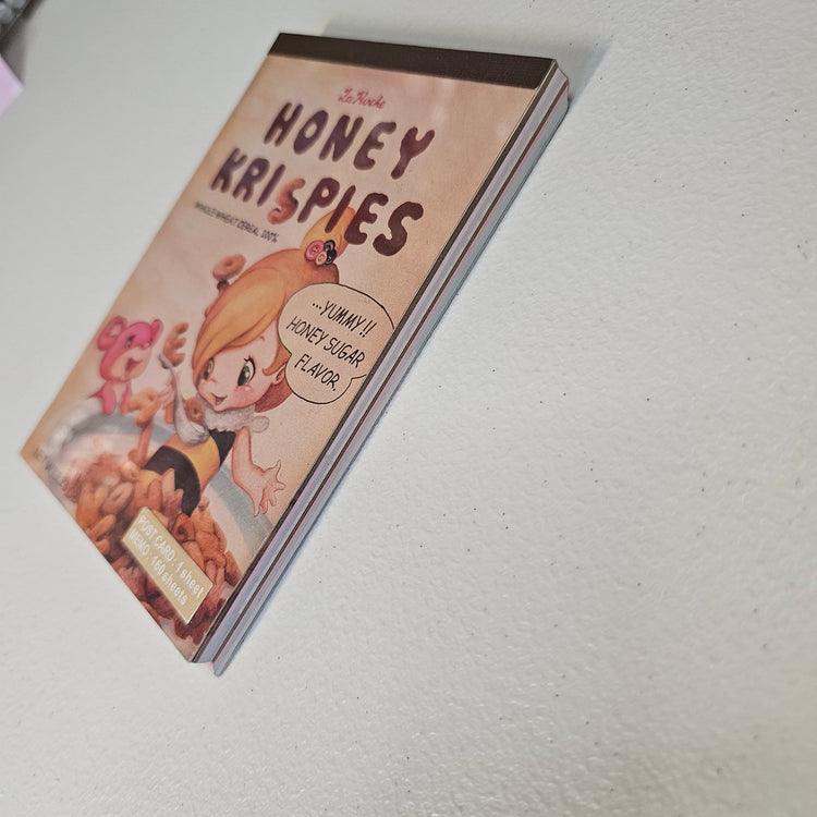 Honey Krispies Large Memo Pad Postcard Kawaii Stationery Notepad Used