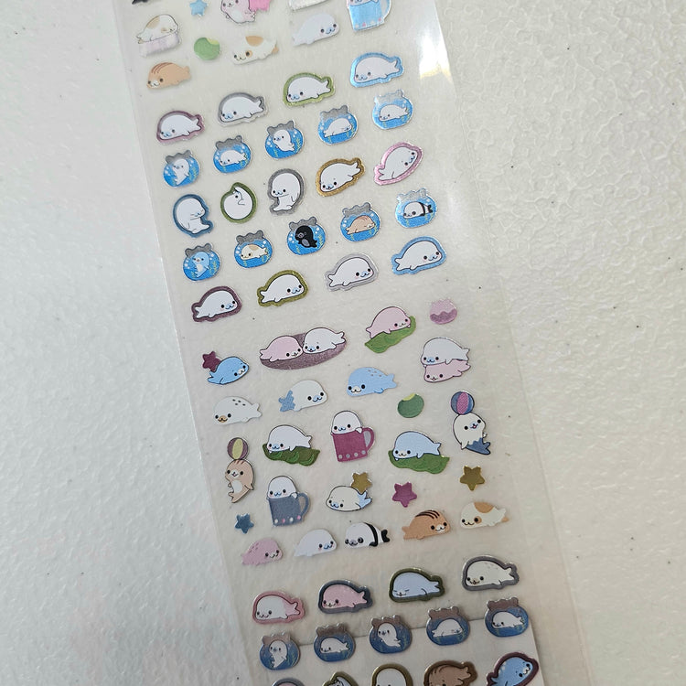 San-x Mamegoma Kawaii Stickers Sticker Sheet Vintage Japan Collectible Cute Gifts