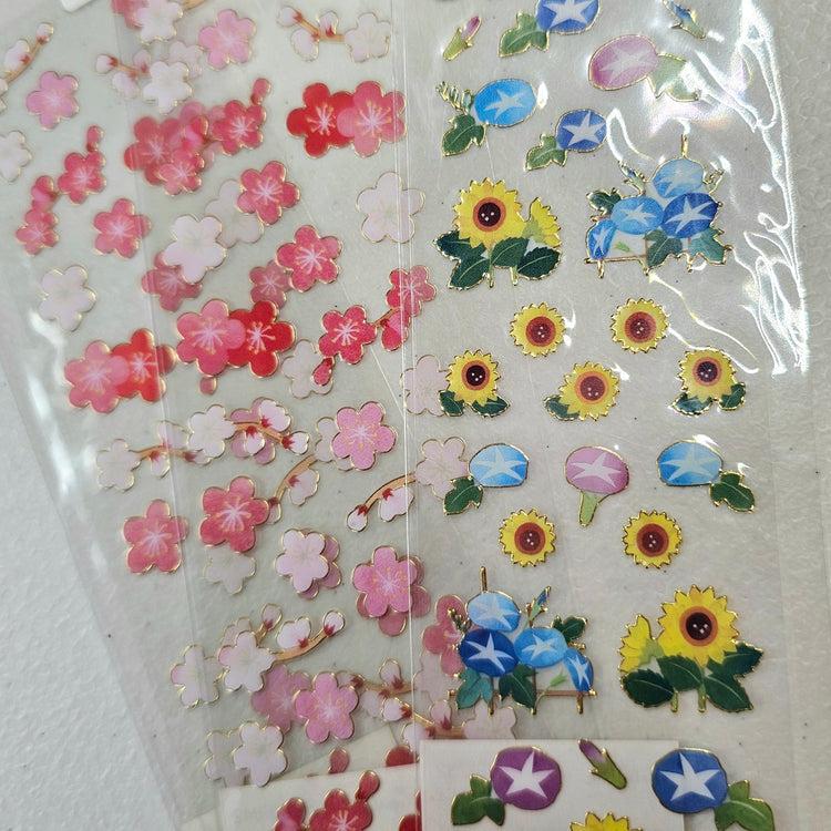 Vintage Kawaii Stickers Sticker Sheet LOT (3) Japan Collectible Cute Gifts