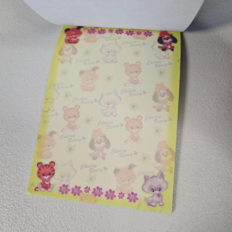 Cherry Berry Large Memo Pad Sticker Page Kawaii Stationery Notepad