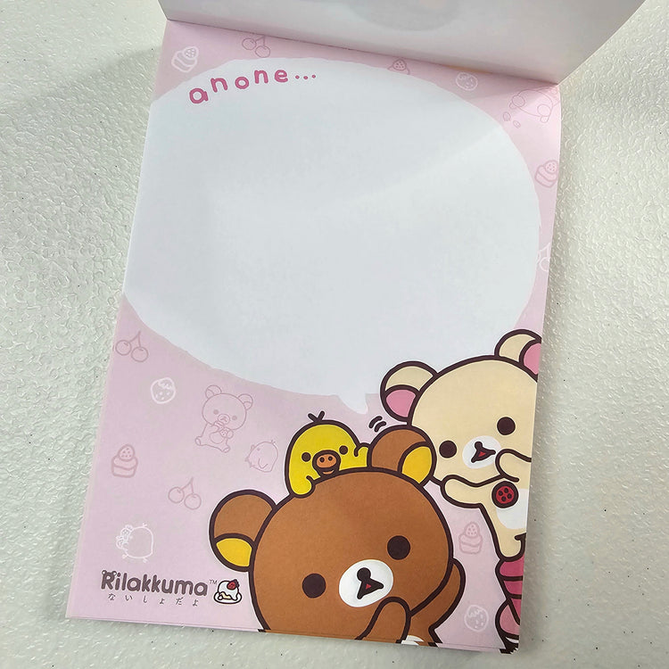San-x Rilakkuma Large Memo Pad Kawaii Japan
