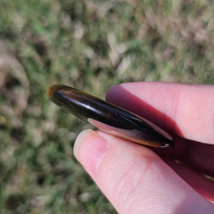 Tiger's Eye Worry Pocket Stone BONUS Info Card Gifts