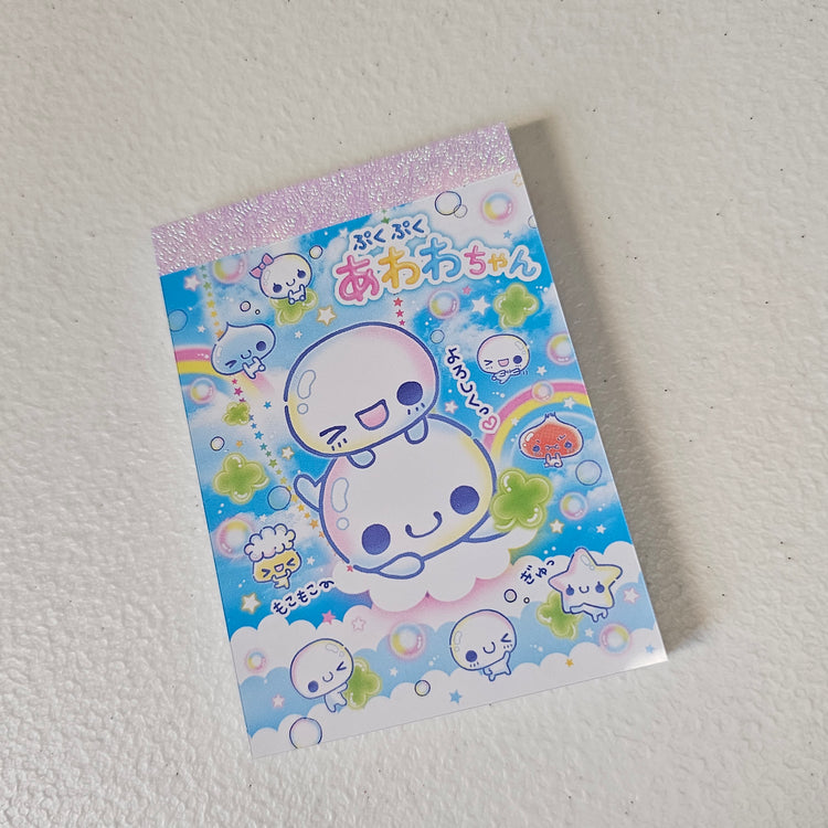 Awawa chan Mini Memo Pad Kawaii Stationery Collectible Gifts