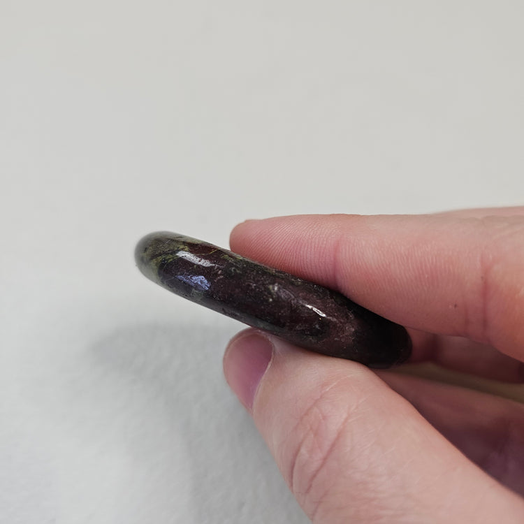Dragon Blood Jasper Worry Pocket Stone Crystals Mineral Stones Natural BONUS Info Card
