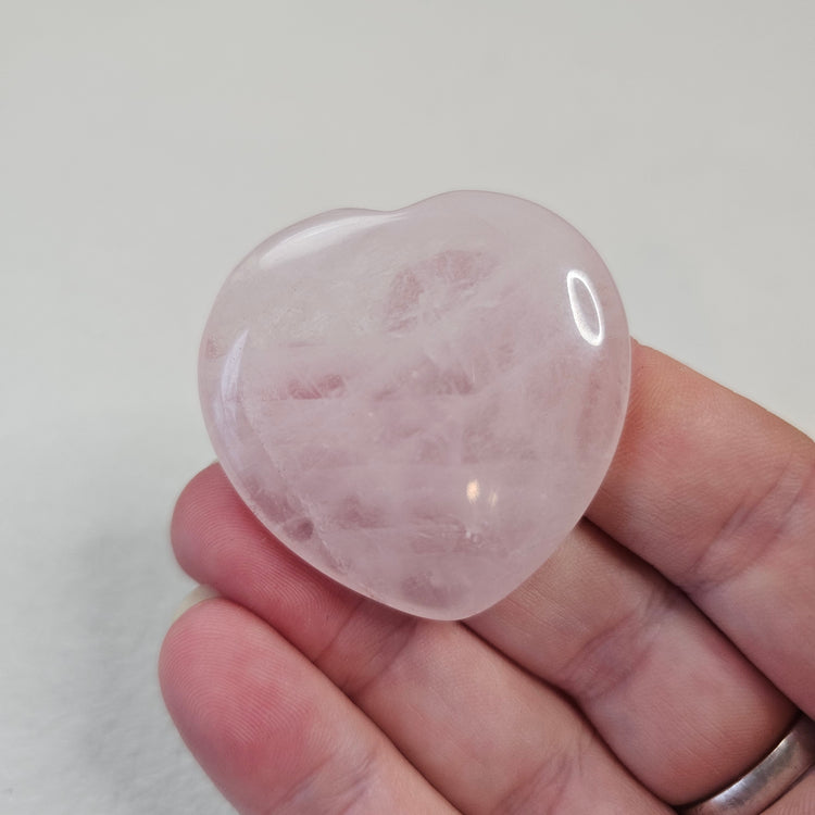Rose Quartz Worry Pocket Stone Crystals BONUS INFO Card Gifts
