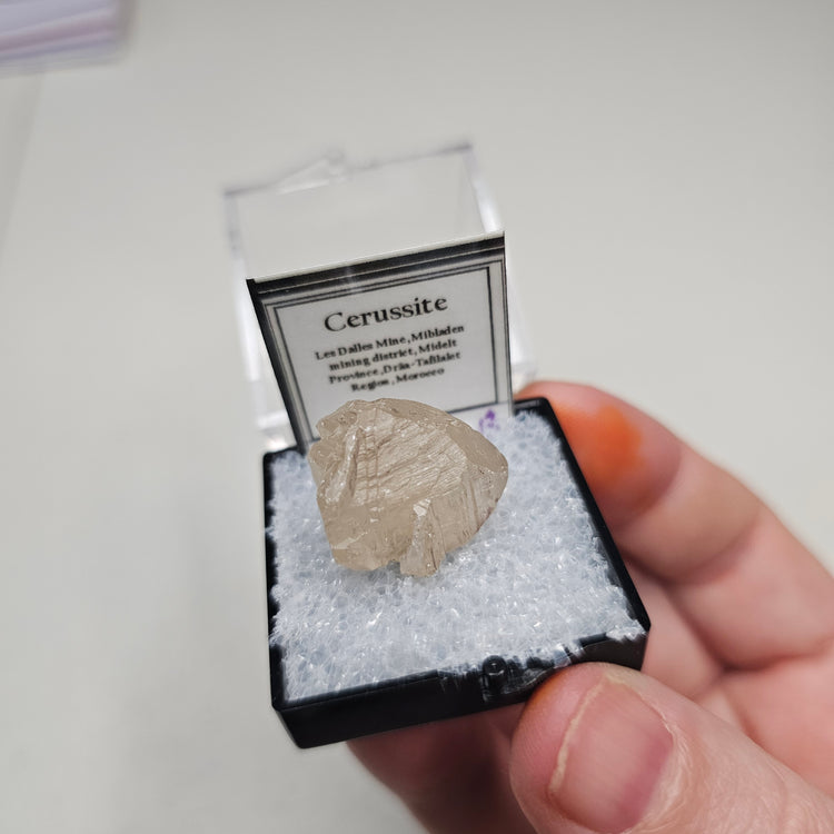 Cerussite Crystals Minerals Thumbnails Natural Specimen Collectible