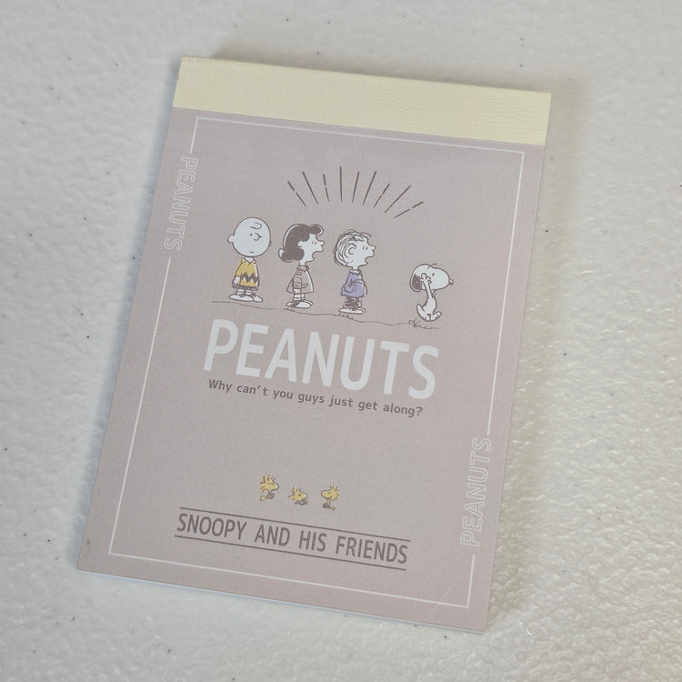 Peanuts Mini Memo Pad Japan Kawaii Stationery Collectible Gifts