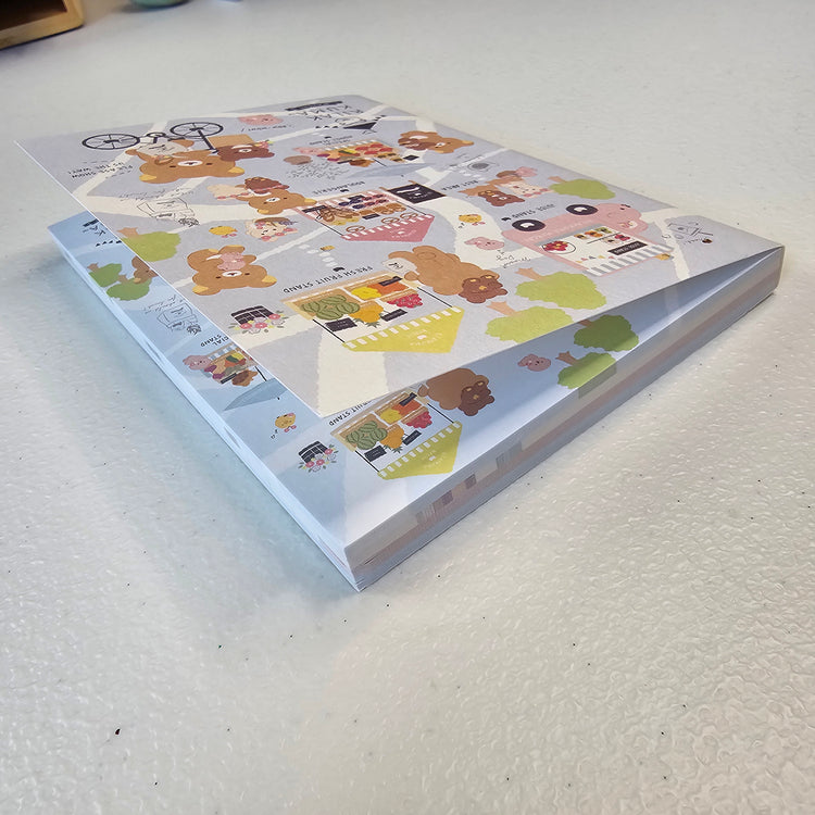 Rilakkuma Memo Pad Kawaii Stationery Collectible Gifts Used