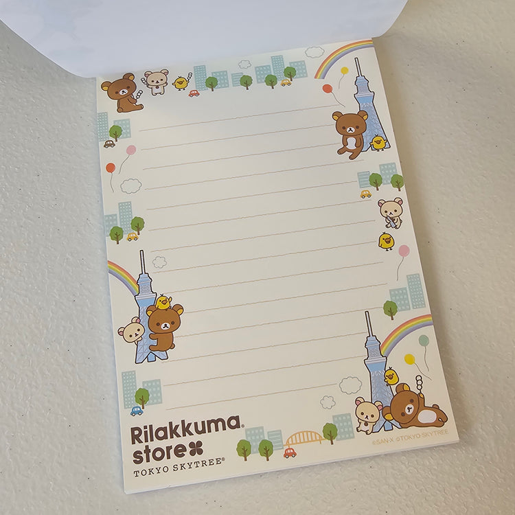 Rilakumma Memo Pad Kawaii Sticker Page Stationery Collectible Gifts