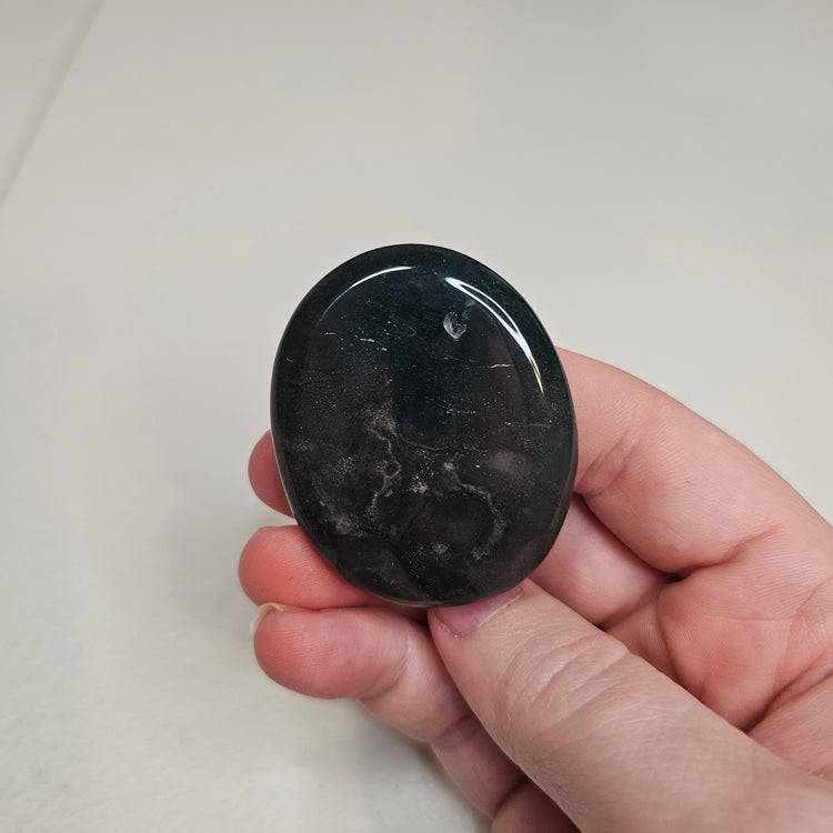 Ocean Jasper Worry Pocket Stone Crystals Mineral Stones BONUS INFO CARD