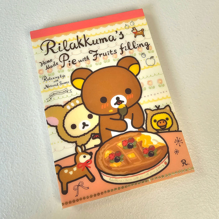 Rilakkuma Large Memo Pad Sticker Page Kawaii Stationery Notepad Collectible Used