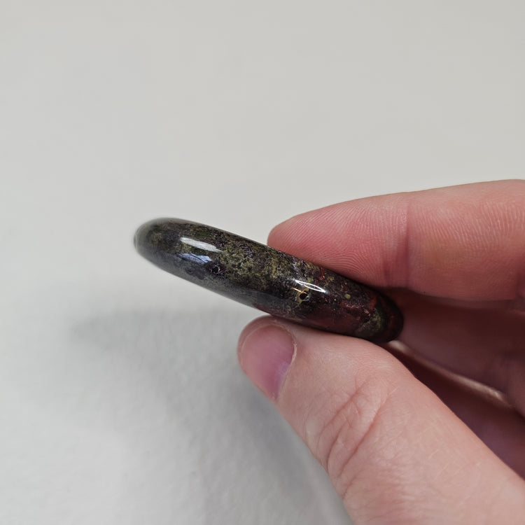 Dragon Blood Jasper Worry Pocket Stone Crystals Mineral Stones Natural BONUS Info Card