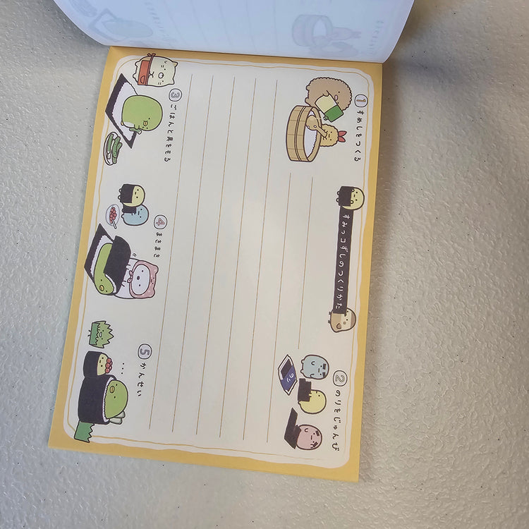 Sumikko Gurashi Memo Pad Kawaii Stationery Collectible Gifts Used